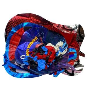 SpiderMan Balloons‎ Marvel Superhero Birthday Party Decorations Comic Theme